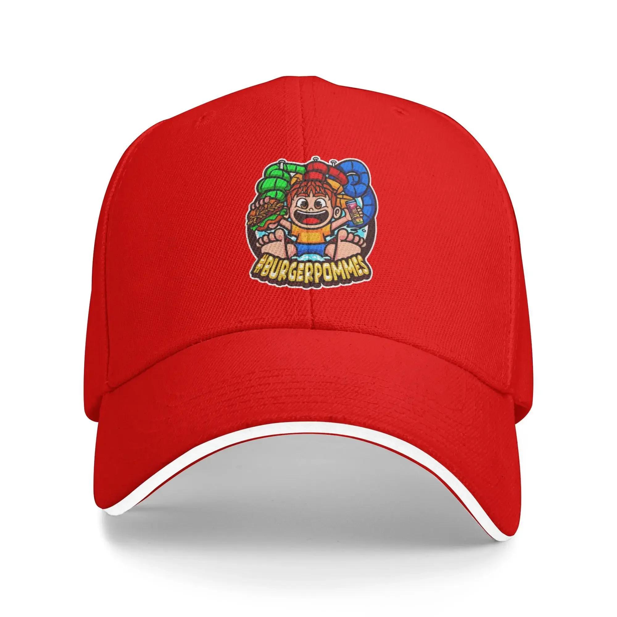 

Burgerpommes Baseball Cap Casual Trucker Hat Summer Unisex Unisex Outdoor Sport Baseball Caps One Size