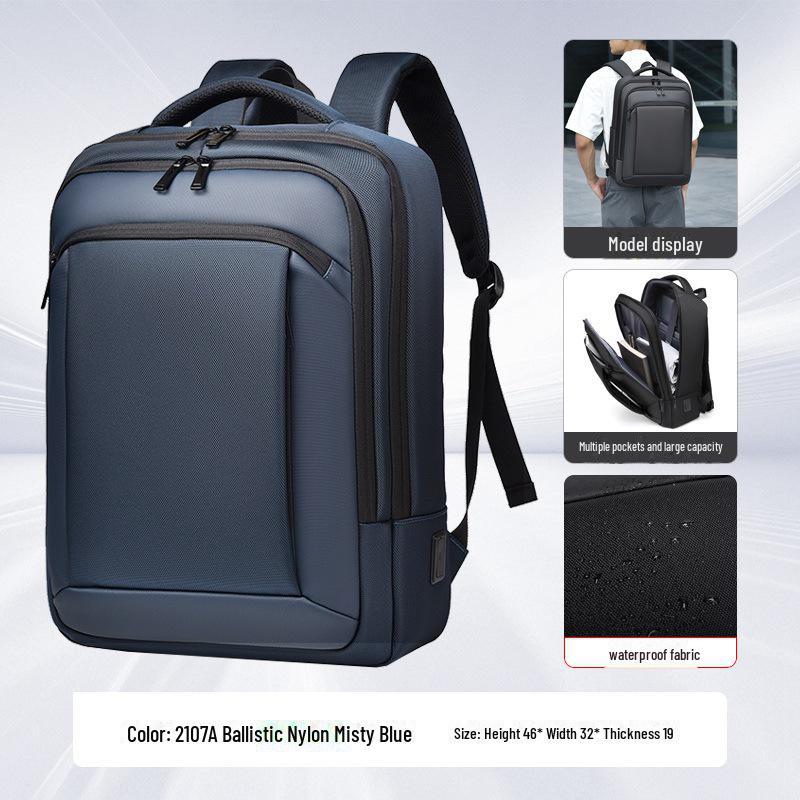 

Мужской и женский модный водонепроницаемый рюкзак для поездок на работу - большой вместимости, подходит для бизнеса и путешествий