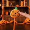Ergonomic Ballpoint Pen Halloween Pumpkin Gel Ink Pen, 0.7mm Rollerball with Plush Pumpkin, Marker Novelty Black for Party Favors, Gift Supplies
