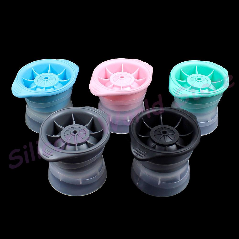 Silicone World Ice Hockey Mold DIY Round Ice Grid Silicone Ice Cube Molds Frozen Ice Box Cocktail Whiskey Drink Making Mould