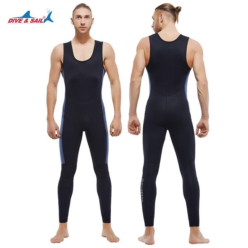 5MM Diving Suit Split Hooded Velvet Cold-proof One-piece Vest Snorkeling Surfing Set