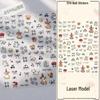 Popular Cartoon Puppy Nail Stickers: Cute Graffiti Style Pen Holder & Journal for Fun Nail Decoration