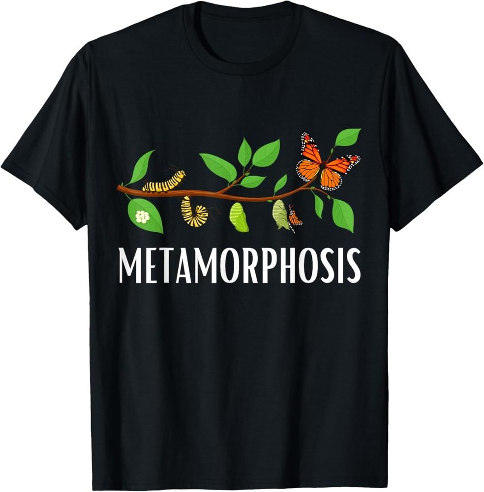 Funny Caterpillar Lifecycle Metamorphosis Monarch Butterfly T-Shirt Unisex T-Shirt XXXL