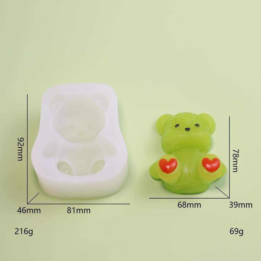 Internet Celebrity Cat Paw & Fruit Taiyaki Silicone Candle Molds