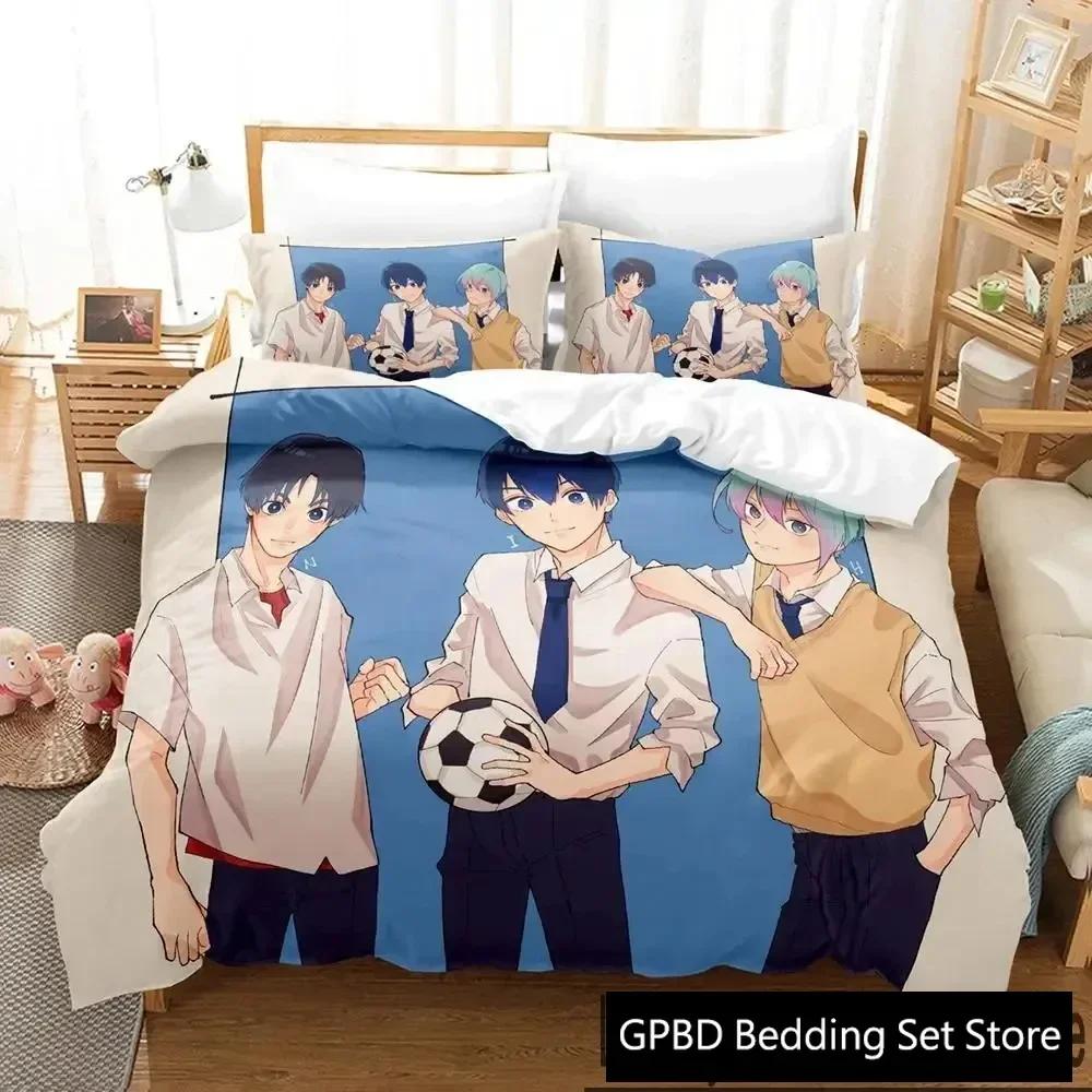 

3D Print Anime Blue Lock Beding Set For Bedrom Soft Modern Bedspreads Comefortable Children Kids Soft Duvet Cover Comfortable Quilt Cover And 100*200cm Single