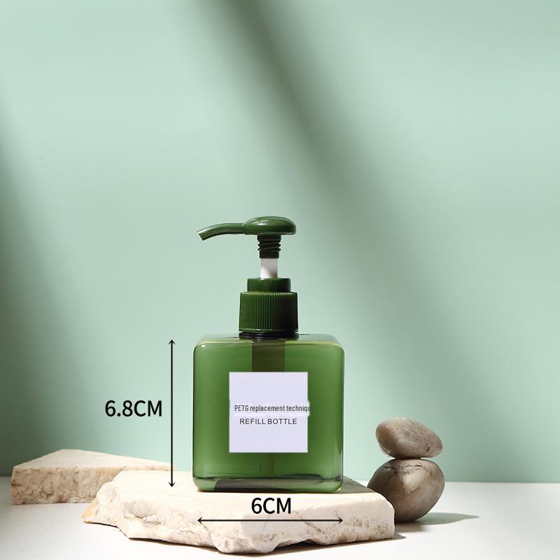 Tragbares Reiseflaschenset für Toilettenartikel - Druckspender mit großer Kapazität für Seife, Shampoo und Lotion