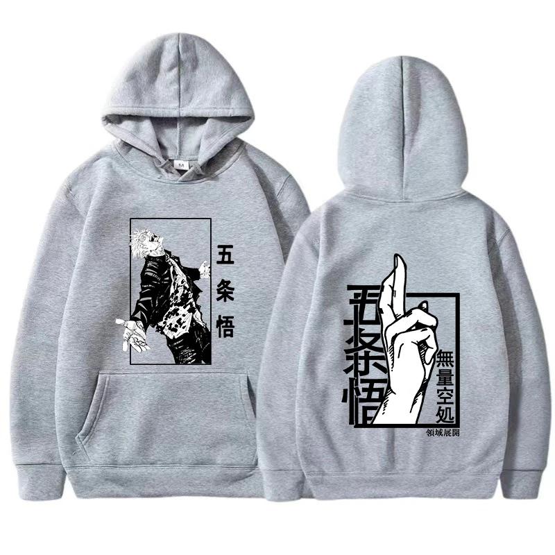 New Spring Autunm Men Hoodie Japan Jujutsu Kaisen Gojo Anime Women Fashion Unisex Manga Gojo Satoru Graphic Printed Hoody