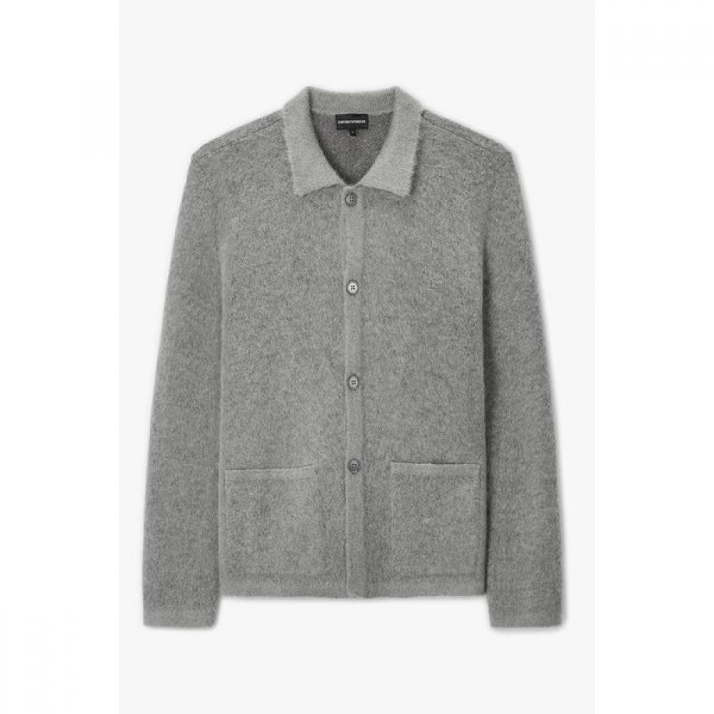 Emporio Armani Men S Mohair Blend Cardigan A516328050