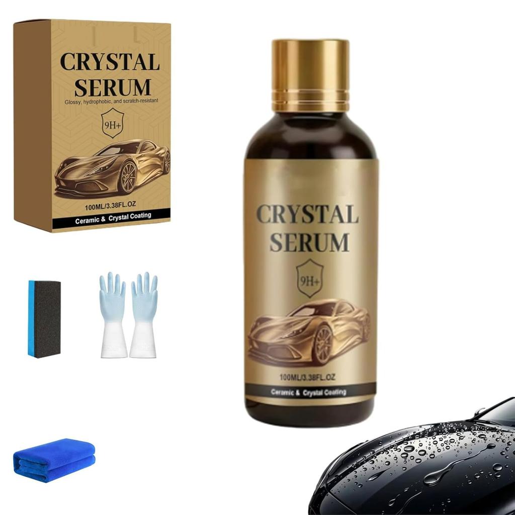 Crystal Serum, Ceramic Coating for Cars, Deep Gloss, Paint Glass and Wheels, Ideal for DIY Auto Enthusiasts and Home Multi-surface Use