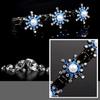 5x Sparkling Crystal Stone Braided Hair Clips Tooth-Shaped Non-Slip Bang Hairpin