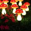 1PC Solar Mushroom Path Lights,8 Modes Outdoor Waterproof LED Lamp,Landscape Lights For Garden,Lawn,Yard,Pathway,Terrace Decor
