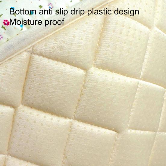 Quilted Cat Bed Breathable Floral Pet Lounger Machine Washable Pet Bed with Raised Edges for Cats Small Dogs
