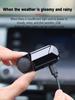 2-in-1 Car Fake Security Light Solar Powered Wireless LED Warning Light Simulated Alarm Car Interior Solar Powered Lamp