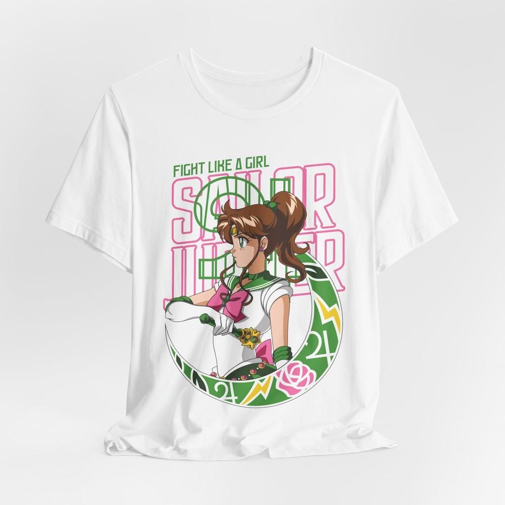 Sailor Jupiter illustration TShirt Fight Like a Girl graphic tee S