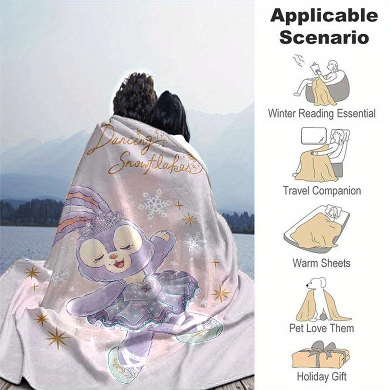1pc, StellaLou (5) Home Decor Blanket: Cozy Flannel Throw for Bedroom, Living Room, Travel, Camping, Car, Beach, Office Naps, Perfect Gift for Sofa, O