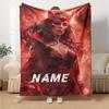 Custom Name Wolverine Superhero Artwork blanket for Couch & Bed, Plush Cozy Fuzzy Blanket Super Soft & Warm Blankets for Fall and Winter. 09088