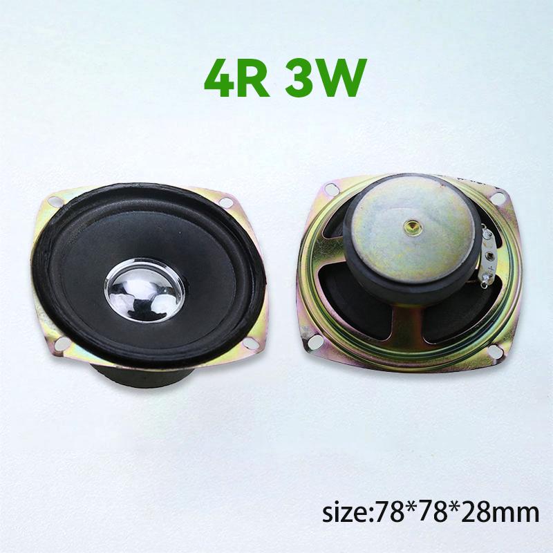 2PCS Speaker Horn 4R 3W 5W Diameter 36mm 40mm 45mm 50mm 52mm 57mm 78mm Amplifier Rubber Gasket Loudspeaker Trumpet 4 Ohm