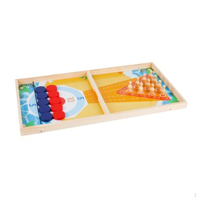 Schnelles Puckspiel Familienspiel, Lustige Eltern-Kind-Interaktion Desktop-Tisch Holz-Hockey für