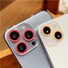 Für iPhone 11 12 13 14 Pro Max Luminous Kamera Objektiv Schutzring gehärtetem Glas Schutzfolie
