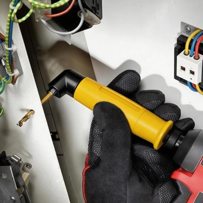 Power Tool Extension Right Angles Drill Attachment Adapter for Various Drills for Enhances Efficiency in Confined Area