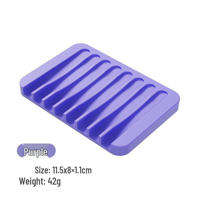 Silikon-Seifenschale im japanischen Stil: Kreatives Ablaufrinnen-Aufbewahrungsfach für Bad und Küche