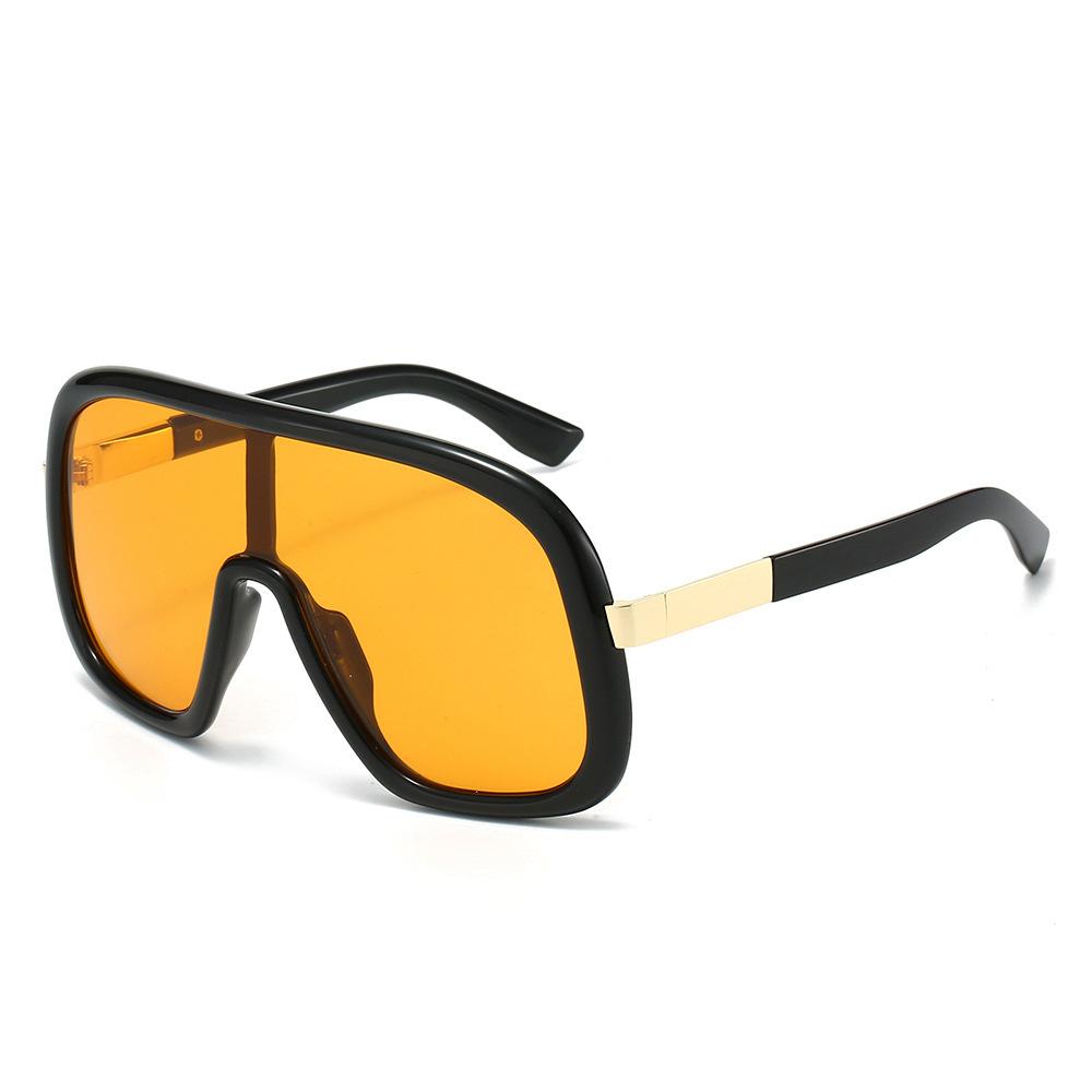 Retro Oversized Leopard Gradient Square Women Sunglasses  Punk Popular Luxury Brand Design Men Sun Glasses Uv400