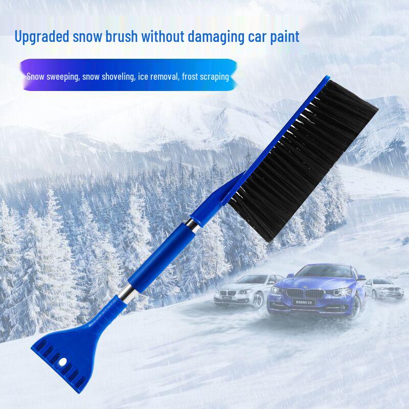 Two-in-One Snow Shovel & Ice Scraper: Winter Glass Cleaning Brush