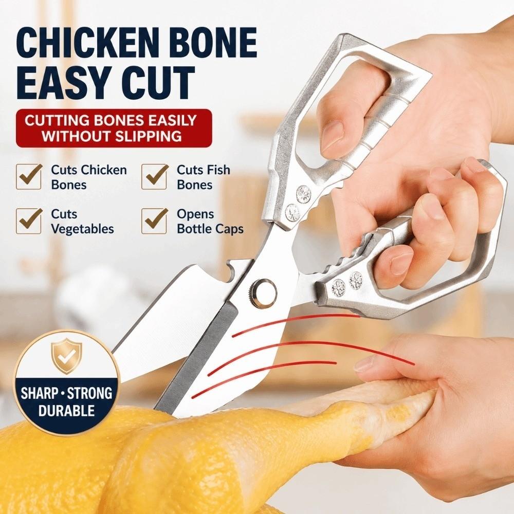 Heavy Duty Kitchen Scissors Ultra Sharp Meat Cutter Scissors Boning Scissors  For Hunting