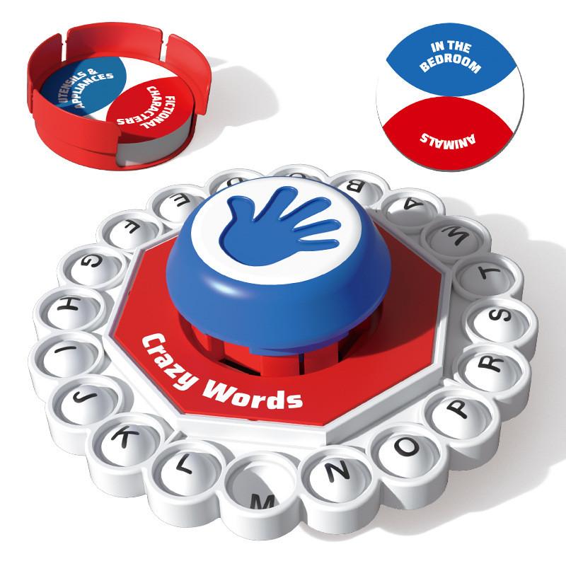 Juego de Mesa de Letras Locas Tablero de Cartón Para Reuniones Familiares Divertido Educativo Juguete de Plástico