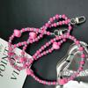 Beaded Pearl Love Crossbody Phone Chain Lanyard, Perfect Gift for Females.