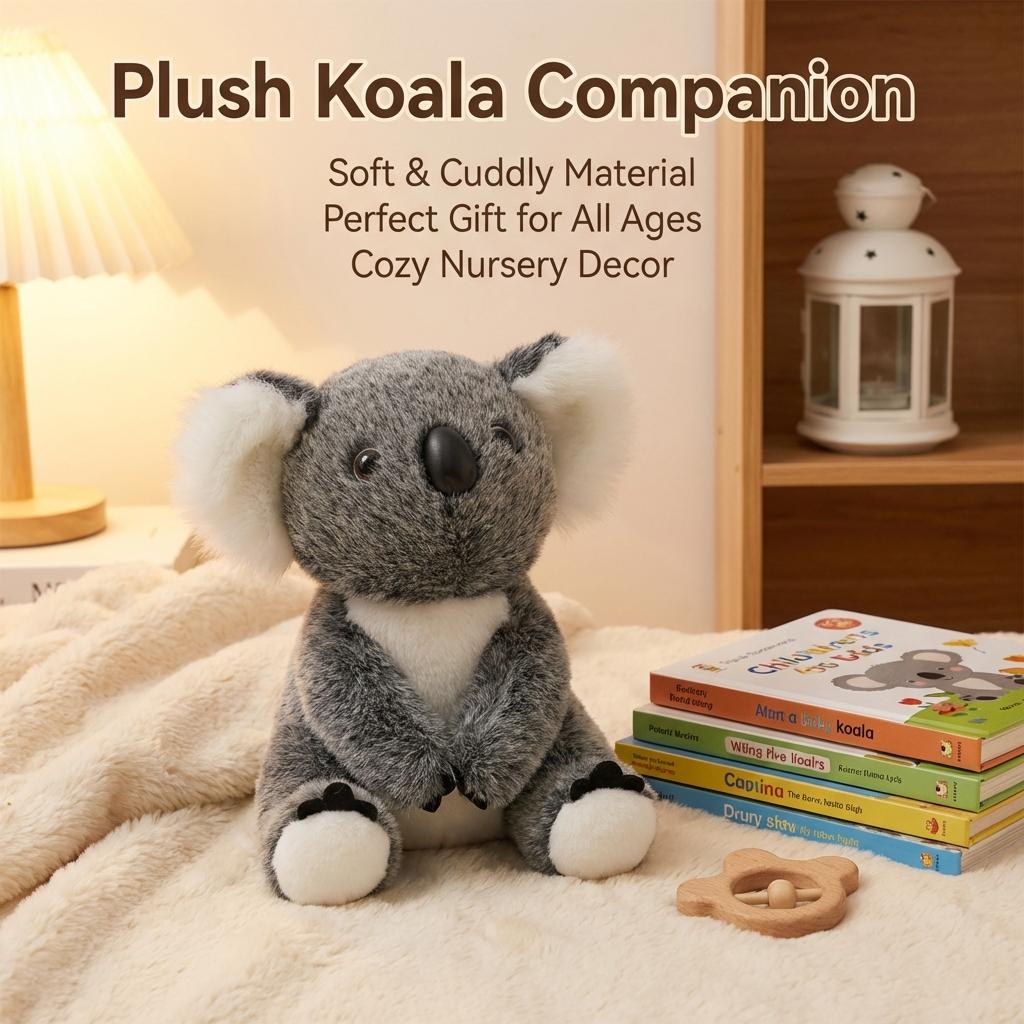 Koala Plush Toy Pillow Doll Soft Short Plush Ideal Gift For Girls And Kids