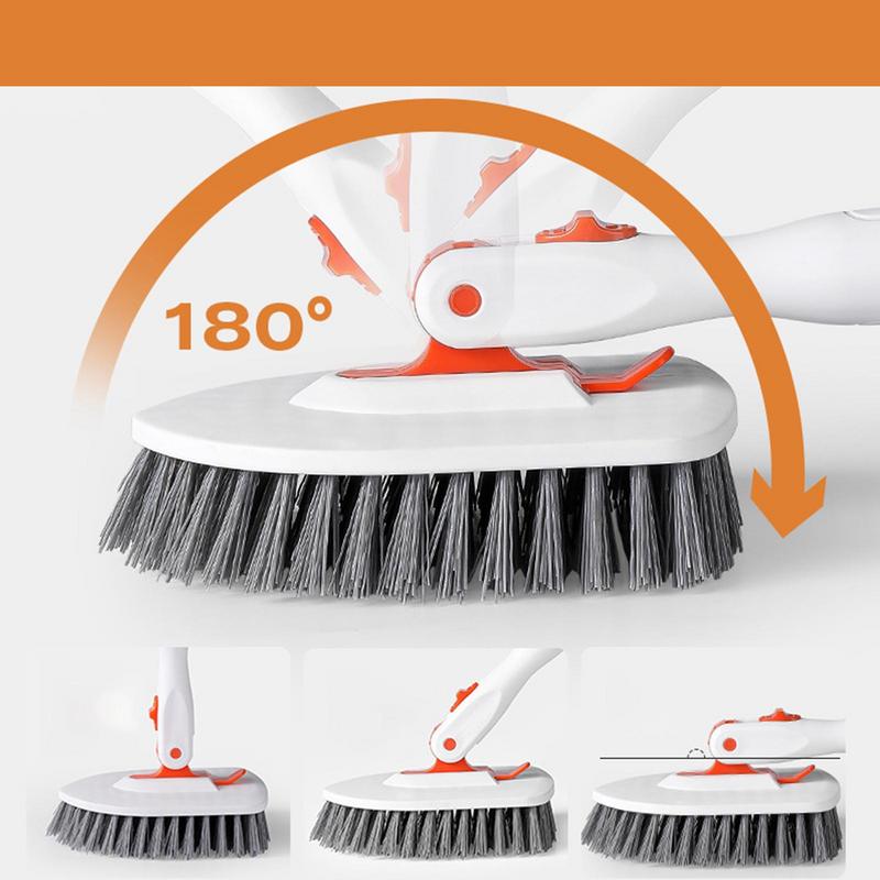 4 in 1 Household bathroom long handle brush multi-purpose Tile Scrubber for floor wall ceramic tile Stiff Bristle cleaning tools