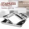 Stainless Steel Rectangular Food Tray