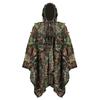 Outdoor 3D Blätter Tarnung Ghillie Poncho Camo Umhänge Kapuze Tarnung Ghillie Anzug Militär CS Wald Jagd Poncho