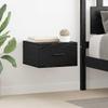 Nightstand Black Oak Effect 35 x 35 x 20 cm Engineered Wood