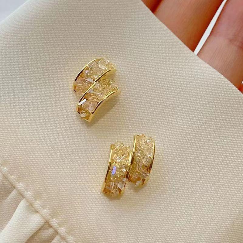 Butterfly Crystal Earrings Unique Design Highend Feel Exquisite Summer Earrings For Women