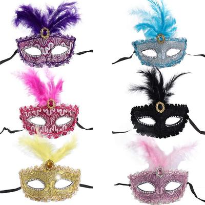 For Women Men Photo Prop Prom Party Supplies Half Face Mask Halloween  Masks Party Cosplay Props
