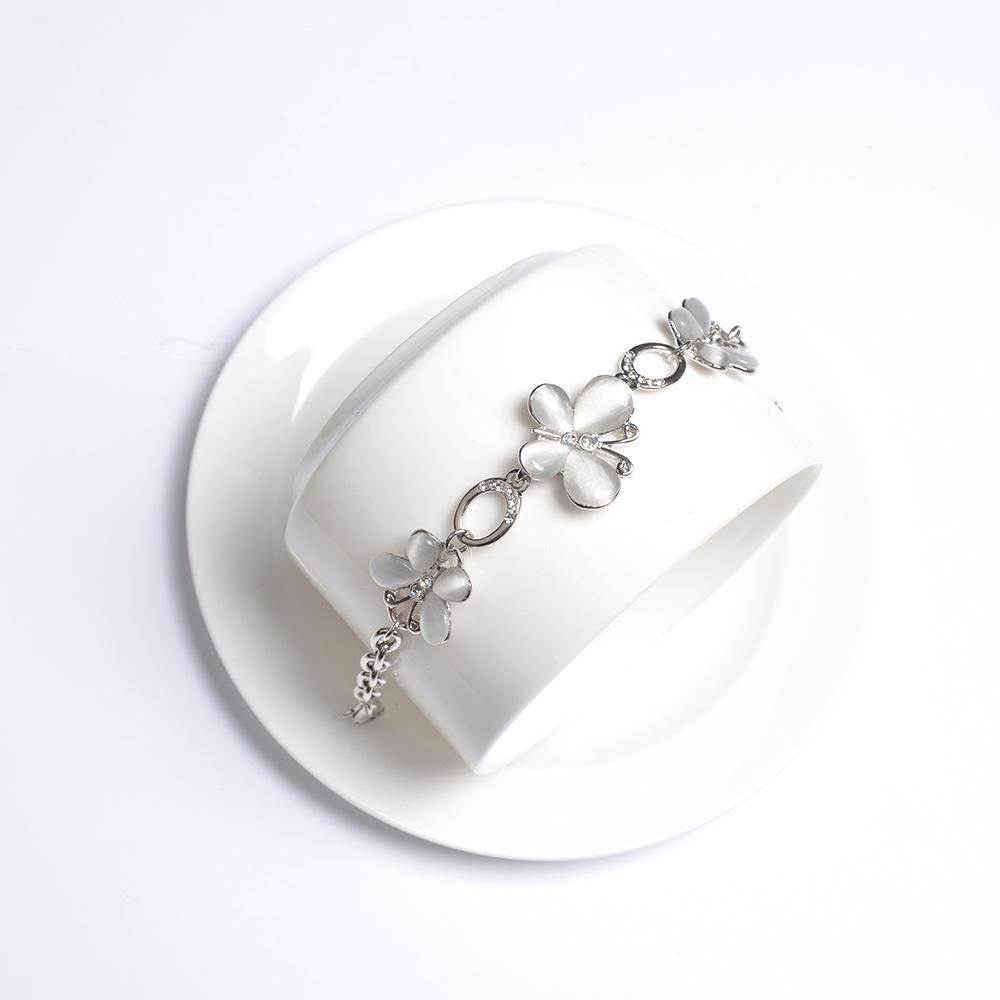 Ladies Elegant Crystal Butterfly Bracelet