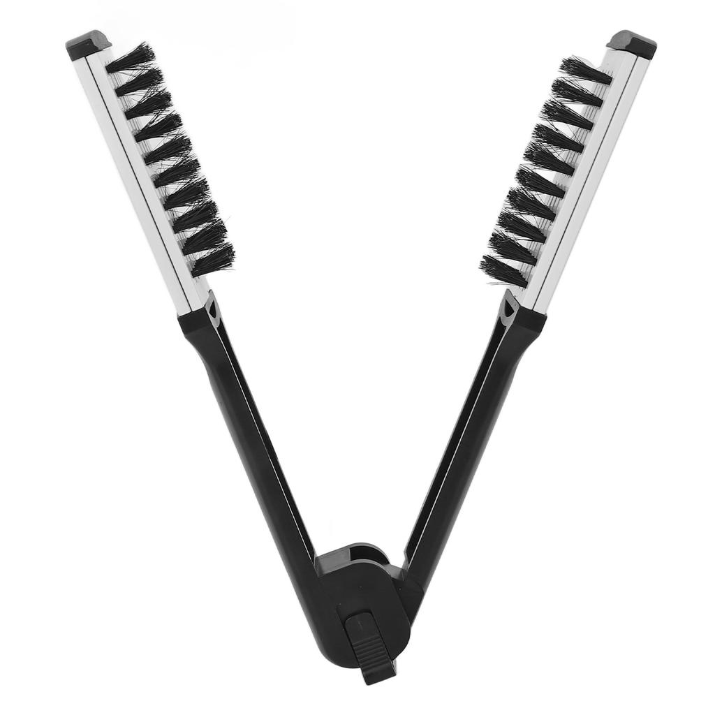 Straightening Comb Hollow Breathable High Temperature Resistance Double Sided Black White Hair Styling Brush for Home