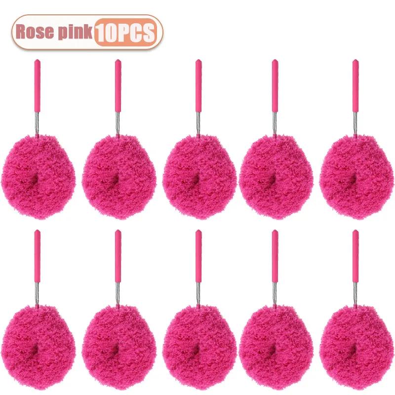 1-10PCS Extendable Feather Duster for Home Cleaning Washable Reusable Dusting Stick for Ceiling Corner Gap Furniture