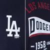 New Era Los Angeles Dodgers T-Shirt for Men and Women, MLB Cotton Tee with Logo Print (JP, Alphabet, M, (213) LA Navy) [Parallel Import]