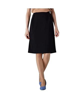 Nissen Tight Cut and Stretch Jersey Front Perfect for Commuting or Office Size Black Women's Skirt, Sewn, Material, Tuck, Work, LL,