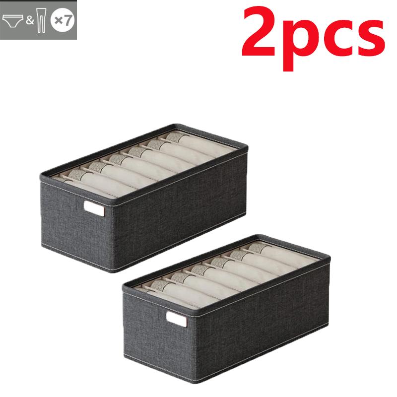 2pcUnderwear Organizers Socks Bra Storage Box Cabinet Drawer Organizer Storage Clothes Arrange Household Classified Storage Case