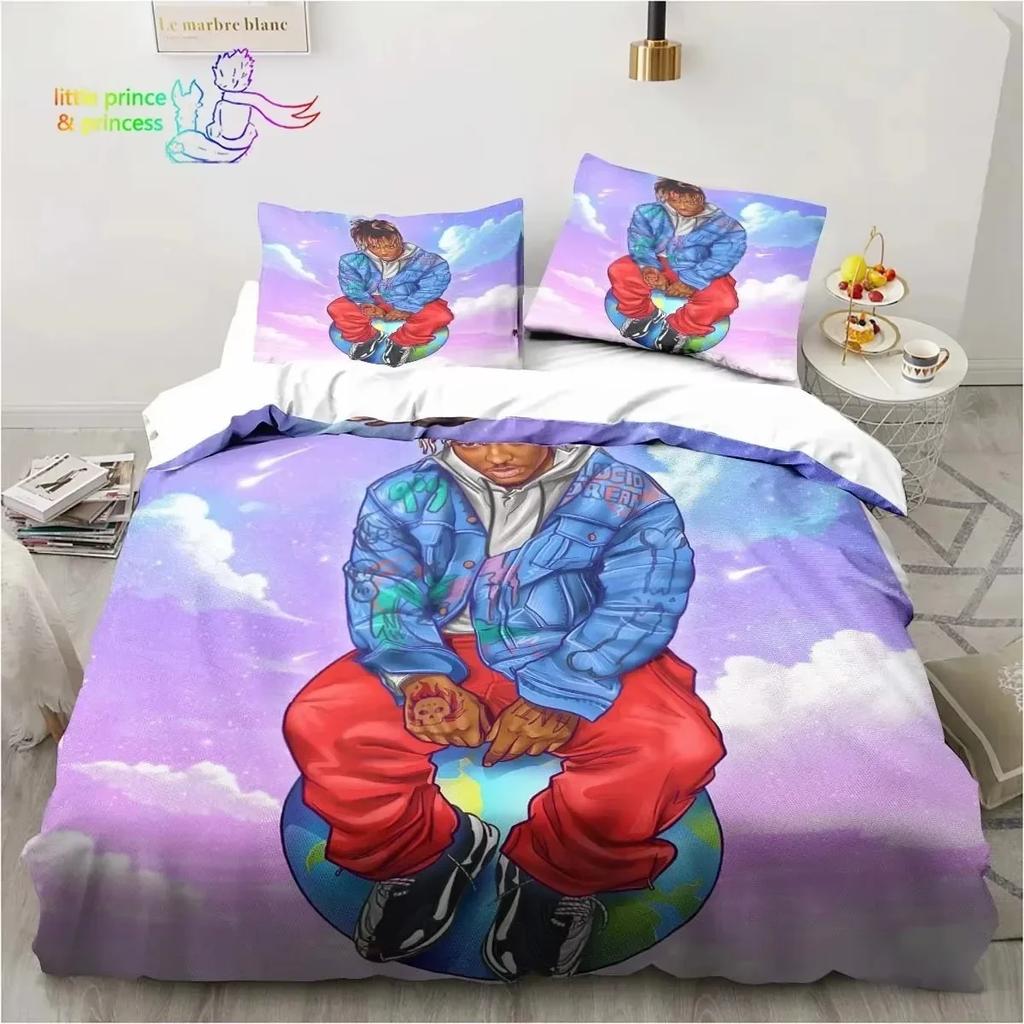 Rap Singer Juice Wrld 3D NEW Duvet Cover Pillowcase Bedding Set Adult Boy Girl Bedroom Decoration Children Single Double Large