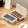 Large Capacity Transparent Pencil Storage & Stationery Box for Kids - Crayons, Drawing, Sketching Supplies