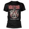 Motley Crue Vintage World Tour Black T-Shirt NEW OFFICIAL Unisex T-Shirt