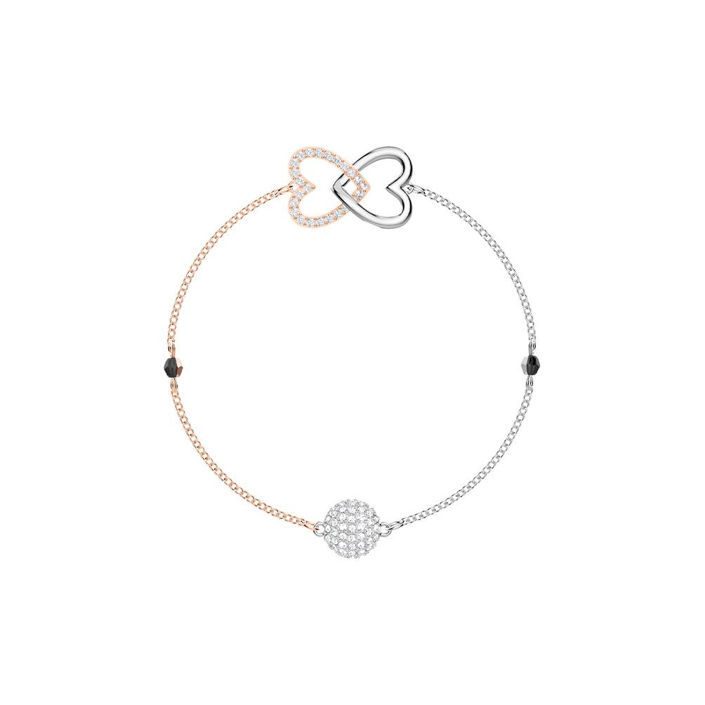 Swarovski Remix Heart Link Classic Bracelet Women bracelet Rose-Gold White 5412330 M