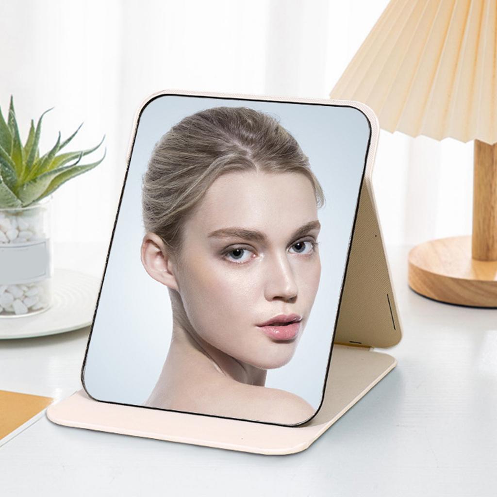 Portable Foldable Beauty Mirror Convenient To Transport Standing Vanity Mirror 3 Size Options For Home Office Use