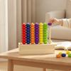 Hölzerner Abakus zum Anfassen Pädagogisches Zählspielzeug Robust für den Heimunterricht
