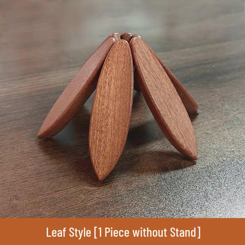 Yiyuan Ebony Solid Wood Leaf Coaster & Placemat
